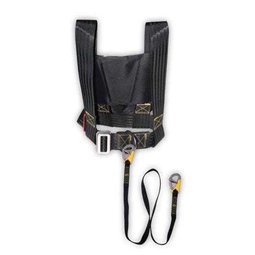 Safety Harness  Saf. Line,Double,L185cm,ISO,Adult,Set