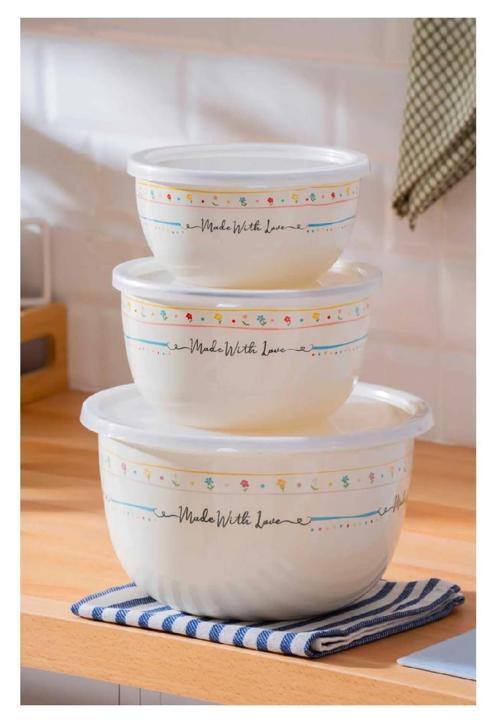 Made With Love Emaye 3lü Karıştırma Kabı Seti 85266
