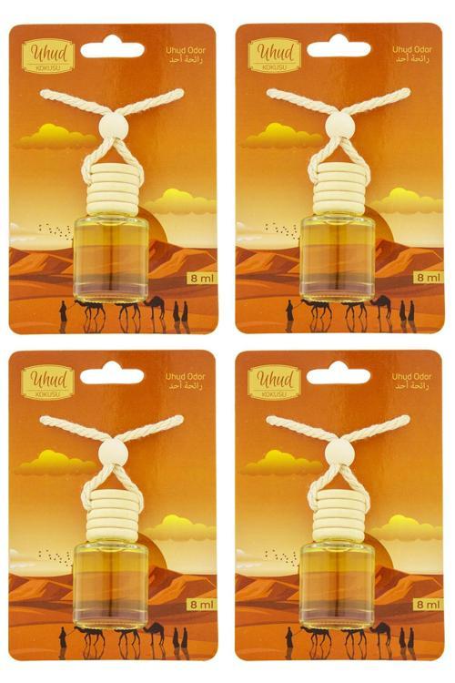 Uhud Kokusu 8 Ml Araba Kokusu Cam Şişe 4 Adet