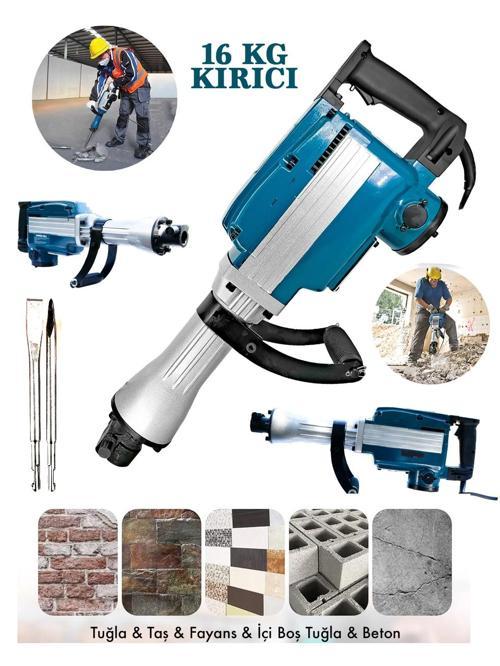 GER-3035 Profesyonel 16 Kg Kırıcı Delici Hilti Taşıma Çanta Hediyeli