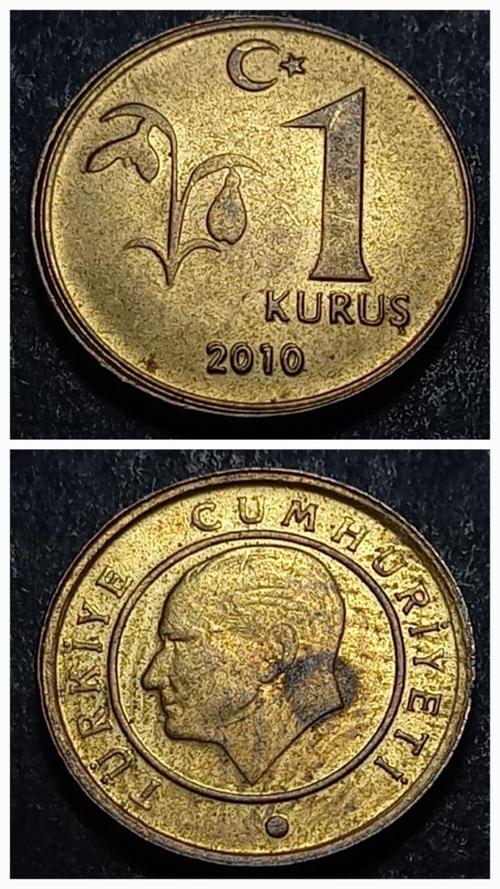 36792ec3e8d0c9 2010 Hatalı 1Kuruş Nadir çıkar Çift darp yıl ÇİL eski madeni para