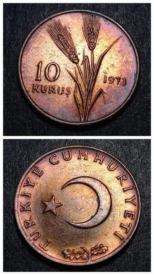 39963675df769d0e9e 1973 10Kuruş patinalı CA eski madeni para