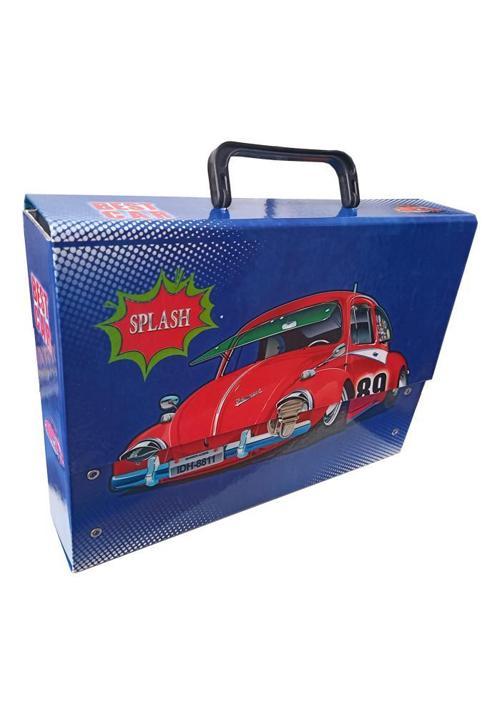 Saplı Klasör Erkek Figürlü 1 Adet Kulplu Klasör 32x24x7 cm Okul Öğrenci Klasörü Saplı Çanta Saplı Dosya