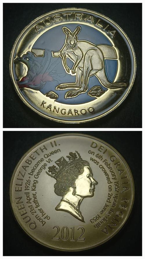 39963676dab6e24868 2012 Avustralya Kanguru Hatıra Madalya 26Gram 40mm