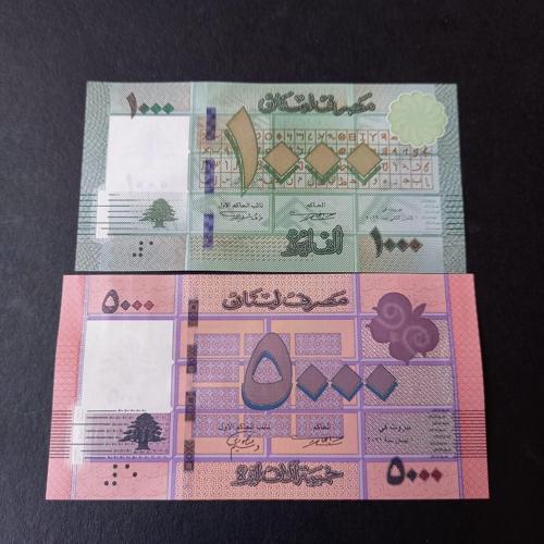39963682a2f49806b9 Lübnan 1000 5000 Livres Çil Eski Kağıt Para