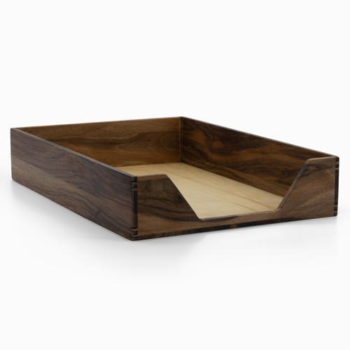 Reka A4 Kağıt Tepsisi & Evrak Kutusu - Ceviz - 500 Adet Kağıt Alır - 26.4cm x 36.5cm x 6.2cm