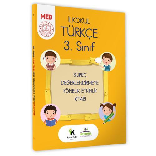 2025 MEB İlkokul 3. Sınıf Türkçe Süreç Değerlendirmeye Yönelik Etkinlik Kitabı (A4 Boyutlu Renkli)