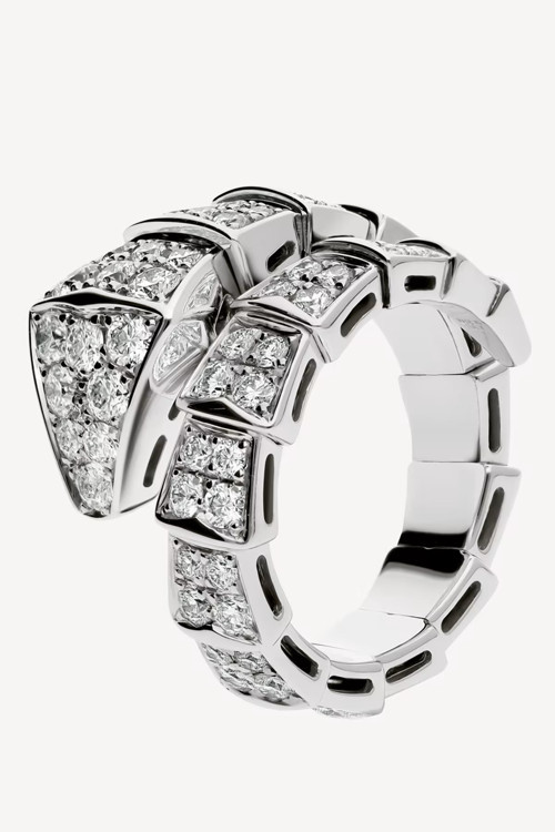 Gümüş Renk Serpenti Yılan Exclusive Ayarlanabilir Yüzük