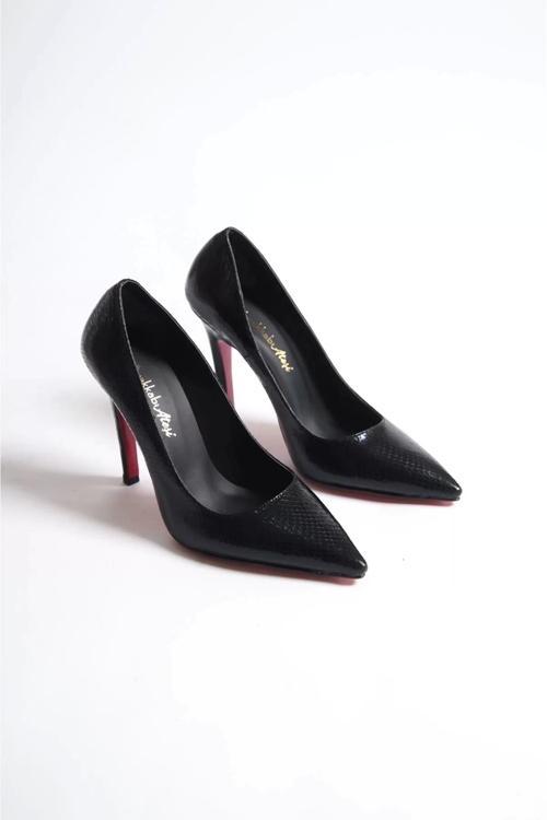 Kadın Elegant Ayakkabı İnce Topuk Stiletto Özel Tasarım Abiye Ayakkabı