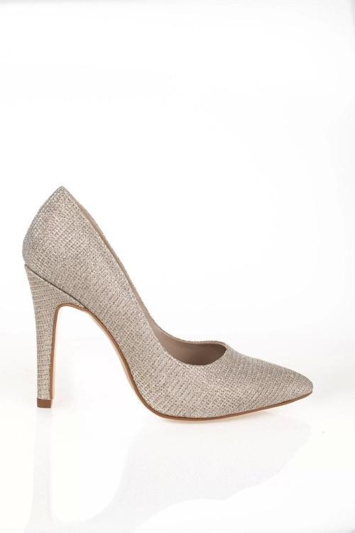 Kadın Moda Şık Mercan Aynalı Stiletto Topuklu Klasik Ayakkabı Düğün Nişan Gece Abiye Ayakkabı