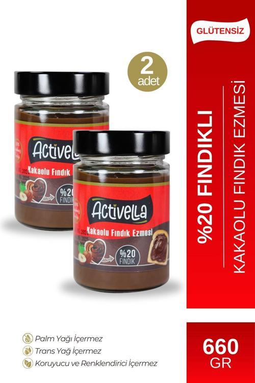 Kakaolu Fındık Ezmesi 330gr %20 Fındıklı X2