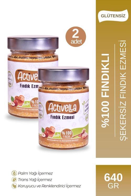 Şekersiz Fındık Ezmesi 320gr %100 Fındıklı X2