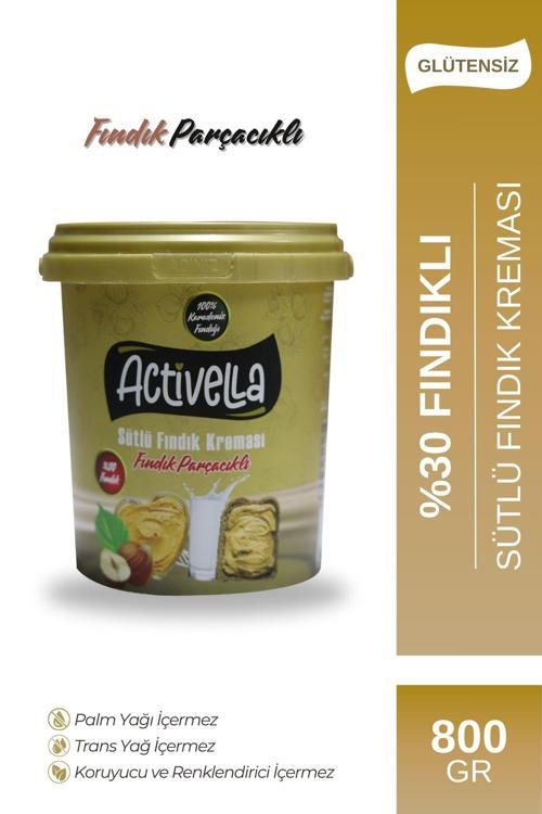 Sütlü Fındık Kreması Parçacıklı 800gr %30 Fındıklı