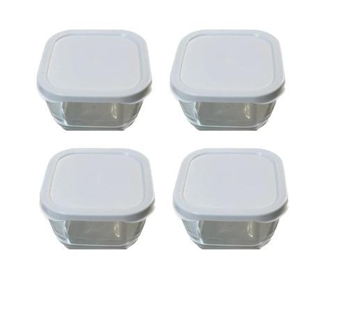 53223 snowbox 4 lü cam saklama kabı 275cc beyaz