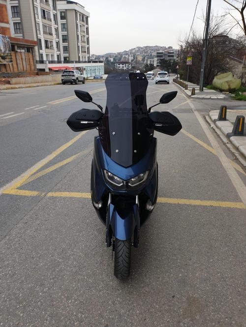Yamaha Nmax Siperlik Ön Cam 2021-2025 Model 72cm Siyah Renkli 4mm UZUN CAM