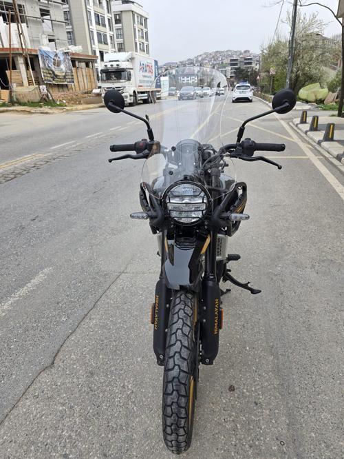Himalayan Royal Enfıeld 450 Siperlik Ön Cam 2023-2025 Model 49cm Şeffaf Renkli 4mm