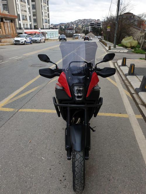 Honda NX 500 Ön Cam 2025 Model 44cm Füme Renkli 4mm UZUN CAM