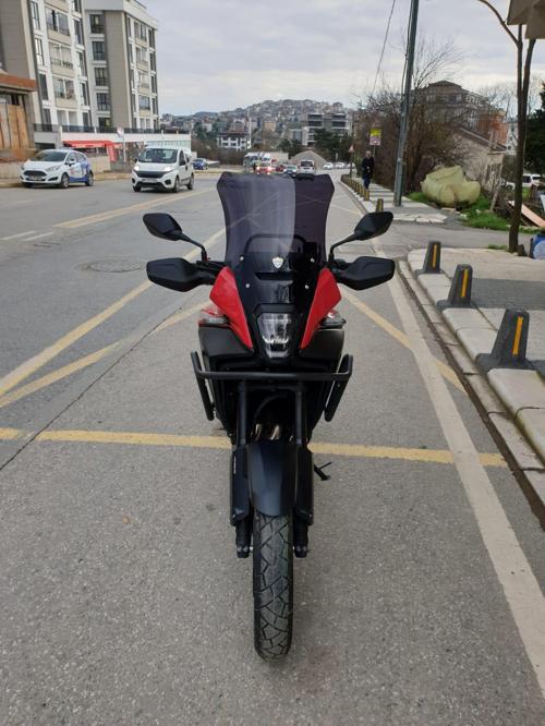 Honda NX 500 Ön Cam 2025 Model 44cm Siyah Renkli 4mm UZUN CAM