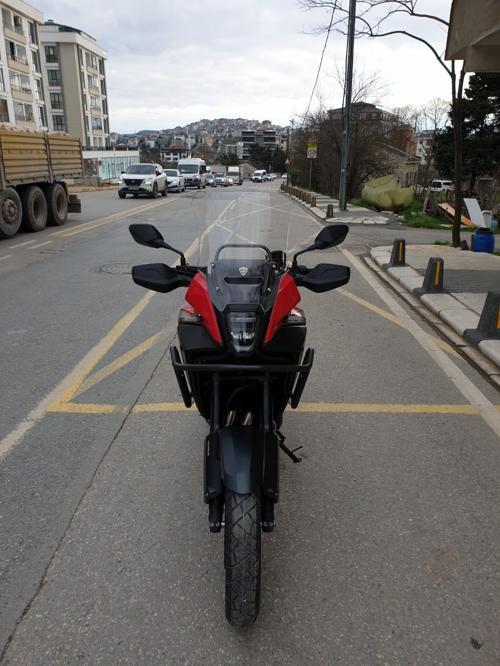 Honda NX 500 Ön Cam 2025 Model 44cm Şeffaf Renkli 4mm UZUN CAM