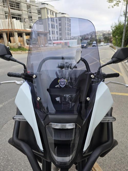 Honda NX 500 Ön Cam 34cm 2025 Model Füme Renkli 4mm Orijinal Boylu