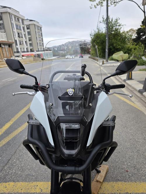 Honda NX 500 Ön Cam 34cm 2025 Model Şeffaf Renkli 4mm Orijinal Boylu