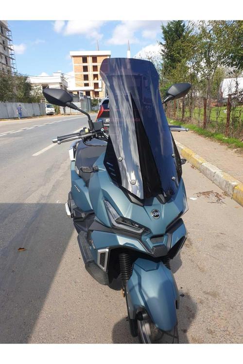 SYM Adx 125 Siperlik Ön Cam 2023-2025 Model 70cm Siyah Renkli 4mm UZUN CAM