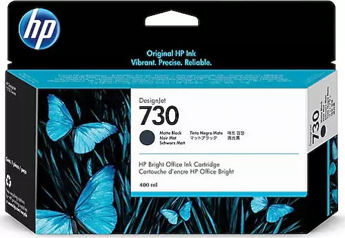 730 Matte Black Mat Siyah 300ML Plotter Kartuşu P2V71A