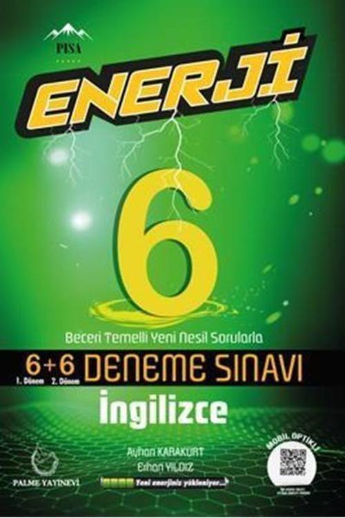 6. Sınıf Enerji İngilizce 6+6 Deneme Sınavı