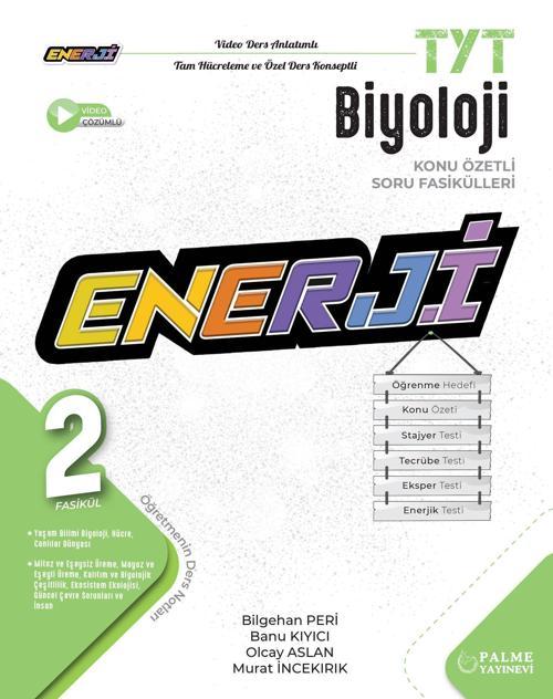 Enerji Tyt Biyoloji 2 Konu Özetli Soru Fasikülleri Bilgehan Peri , Banu Kıyıcı , Olcay Aslan , Murat İncekırık