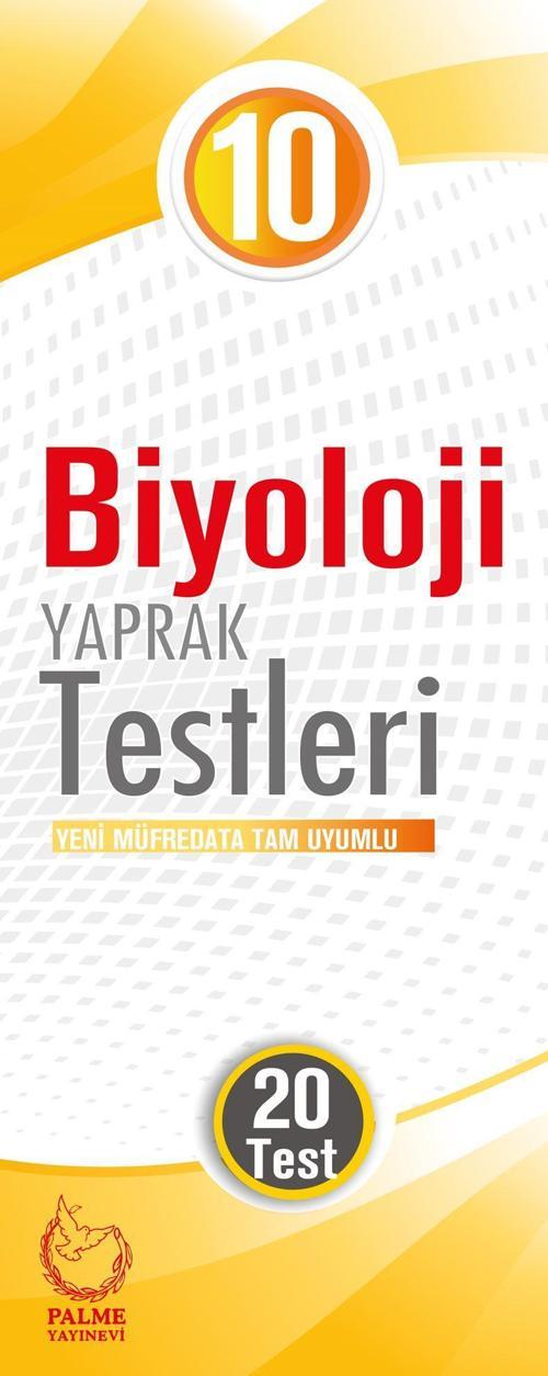 Palme Yayınevi 10, Sınıf Biyoloji Yaprak Testi ( 20 Test )