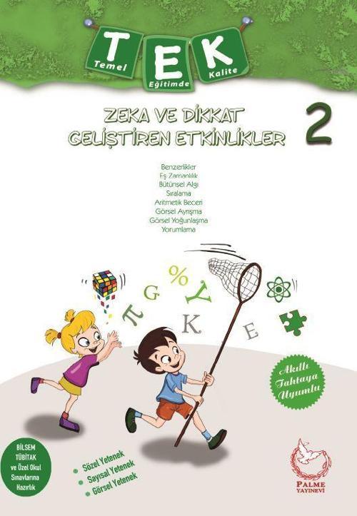 Palme Yayınevi 2, Sınıf Tek Zeka Ve Dikkat Geliştiren Etkinlikler