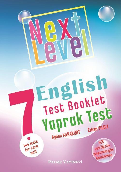 Palme Yayınevi 7, Sınıf Next Level English Test Booklet Yaprak Test
