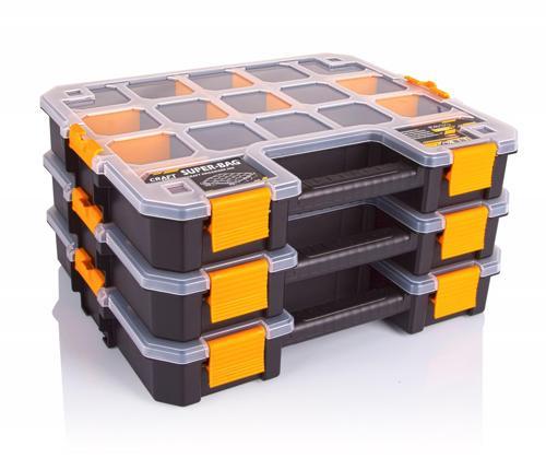 Super Bag Craft Organizer 3'lü Set Takım Çantası Vidalama Kutusu
