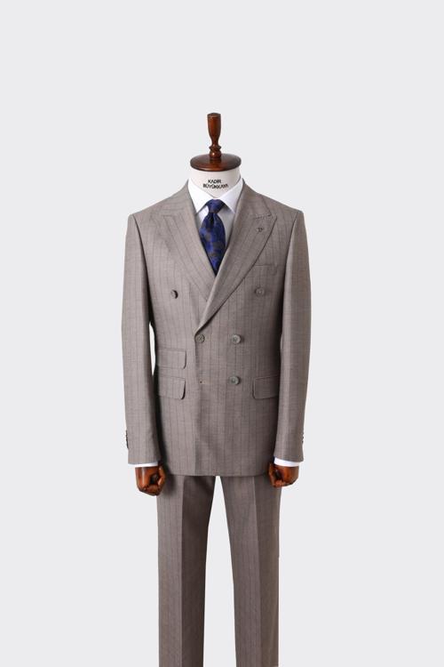 Erkek Takım Elbise - Çift Yırtmaçlı-KAW1257S