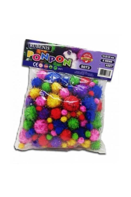 Ponpon 6 Renk Karışık Metalik 60 Lı 5073