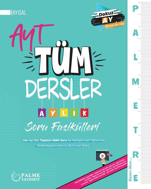 Palmetre Ayt Sayısal Tüm Dersler Aylık Çalışma Fasikülleri