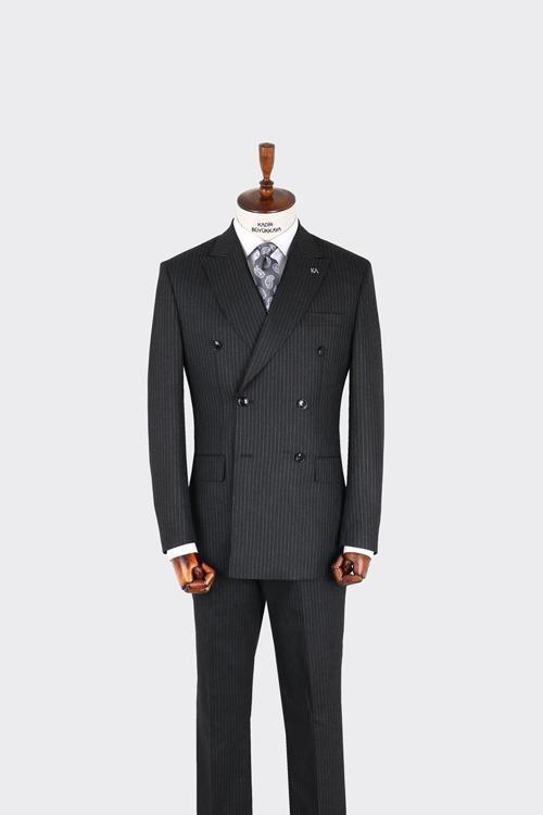 Kruvaze Takım Elbise-KAX1279W