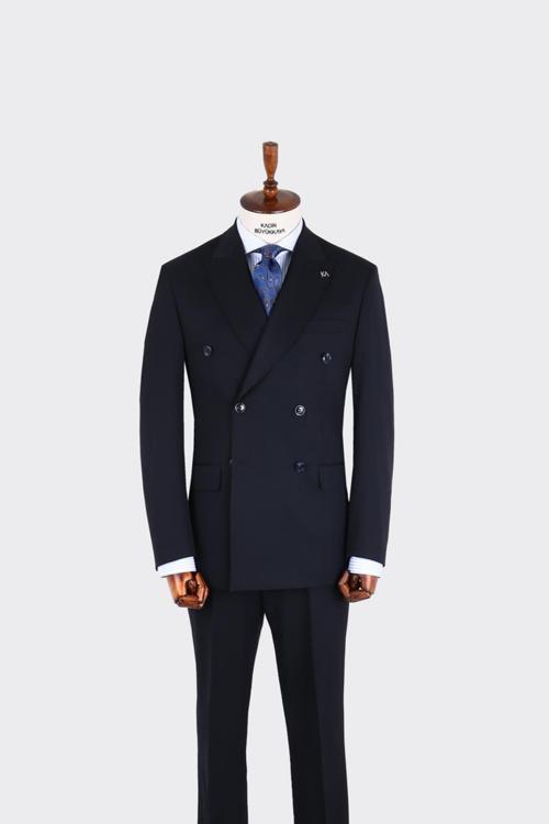 Erkek Kruvaze Takım Elbise-KAX1280W