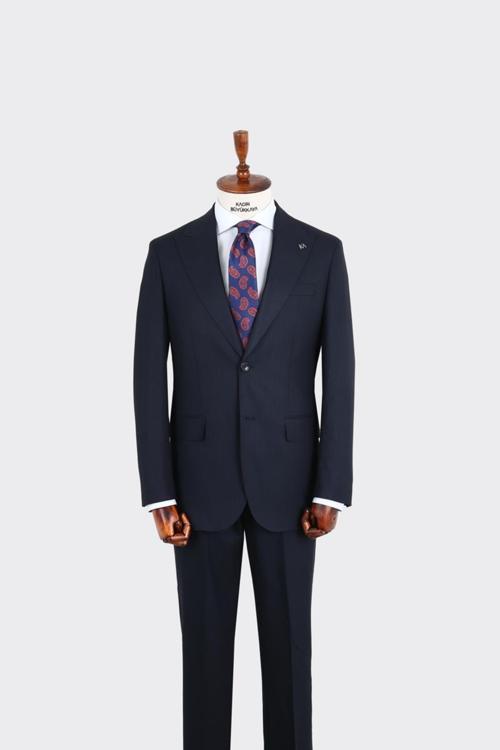 Kırlangıç Yaka İki Düğmeli Erkek Takım Elbise-KAX1374S