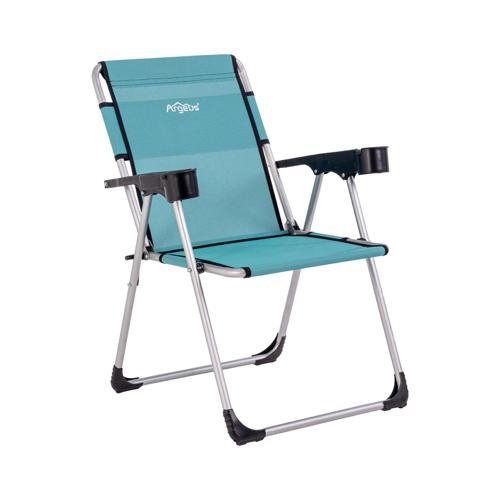 Bardaklıklı Piknik ve Kamp Sandalyesi 140KG Taşıma Renk: Deniz