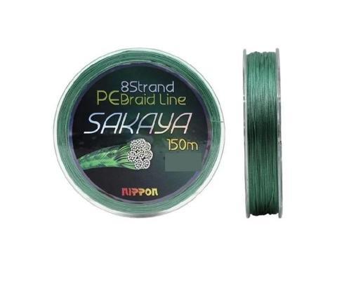Sakaya 150 Mt İp Misina 8X D.Green Yeşil 0,14 Mm