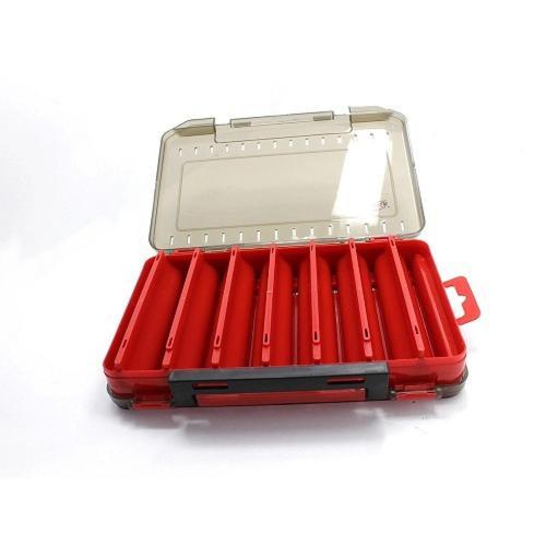 7224 Kırmızı Sahte Balık Kutusu 14 Gözlü 19X11x3.5Cm