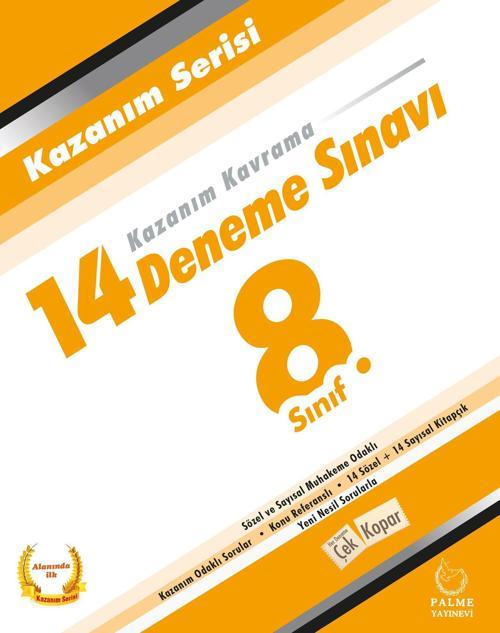 Palme Yayınevi 8, Sınıf Kazanim Serisi 14 Deneme Sınavı