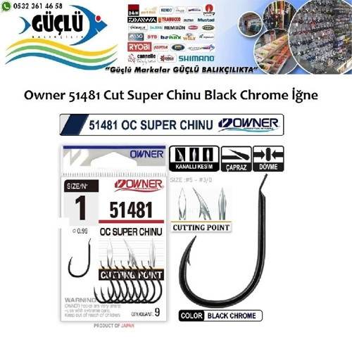 51481 Cut Super Chinu Black Chrome İğne No:1