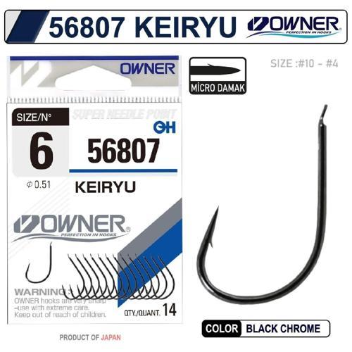 56807 Keıryu Bc Siyah Olta İğnesi No:10