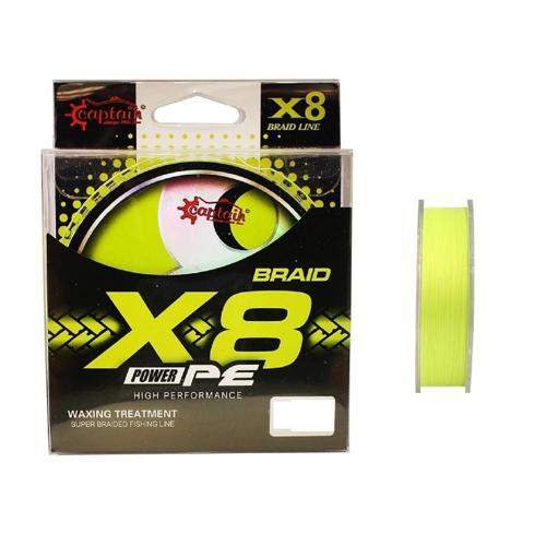 X8 Power Pe İp Misina 0,14Mm 150Mt Lemon Yellow