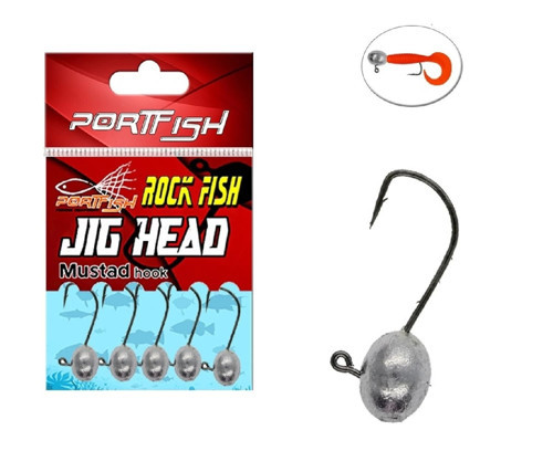 Jig Head 1Gr Mustad İğneli 5Li Pkt