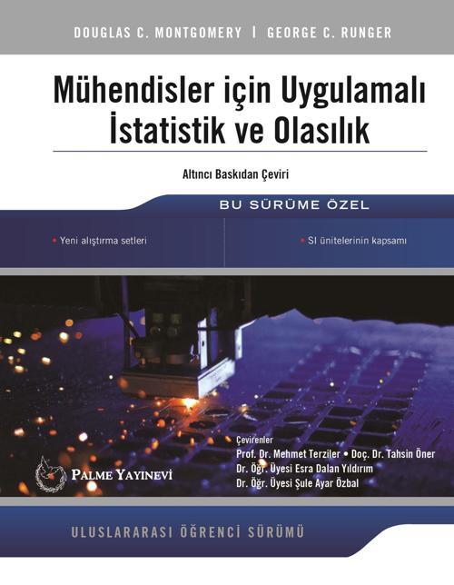 Palme Yayınevi Mühendisler İçin Uygulamalı İstatistik Ve Olasılık