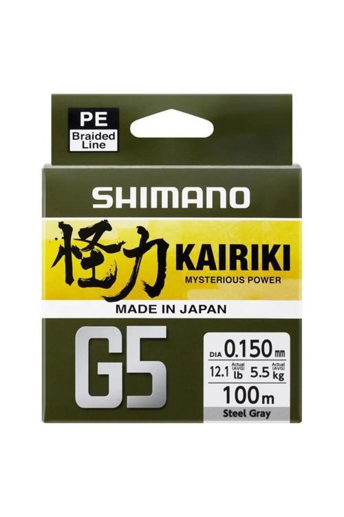 Kairiki G5 5Kat İp Misina 100M Steel Gray (Gri) 0,15Mm