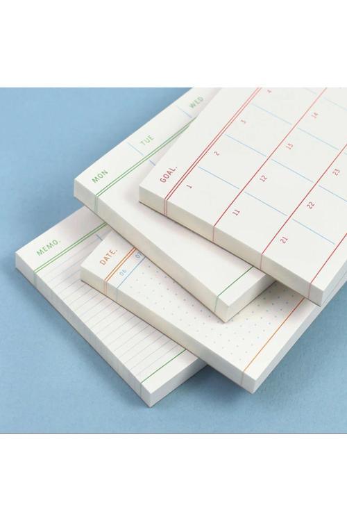 4'Lü Masaüstü Planlayıcı Set, Tarihsiz (Hedefler, Haftalık Planlayıcı, Noktalı Ve Çizgili Notepad)